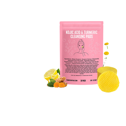 Kojic Acid Gently Cleans Pore Daily Skin Care Moisturizing Not Tight Brightening Face Turmeric Cleansing Pad