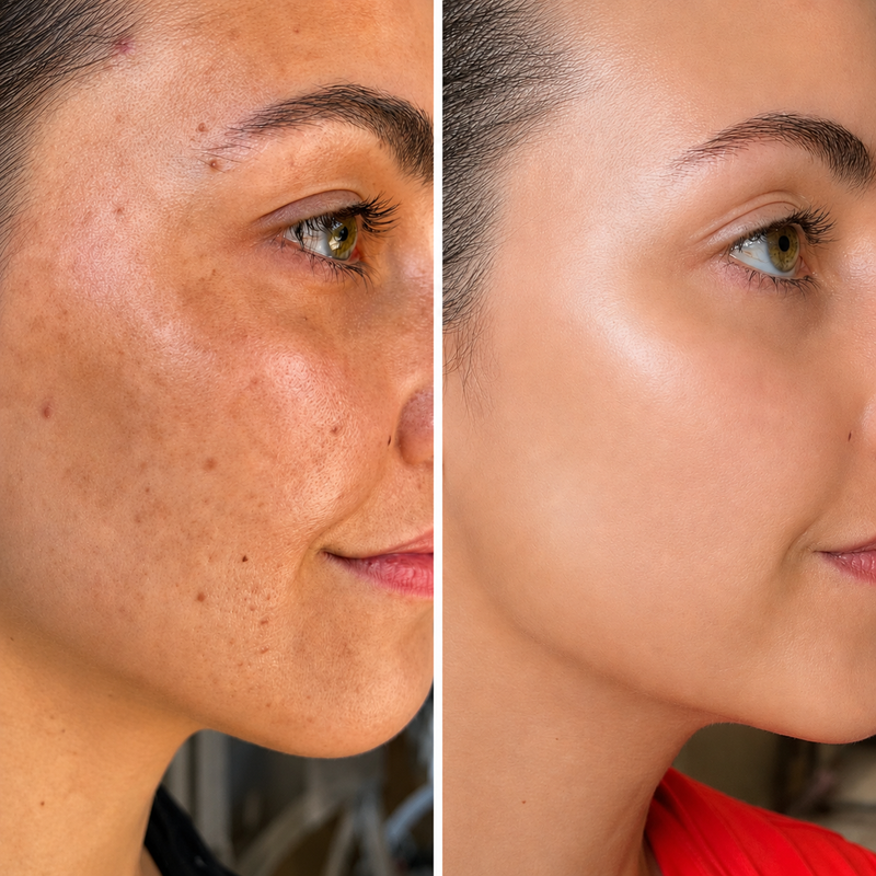 Skin so even I put down the foundation